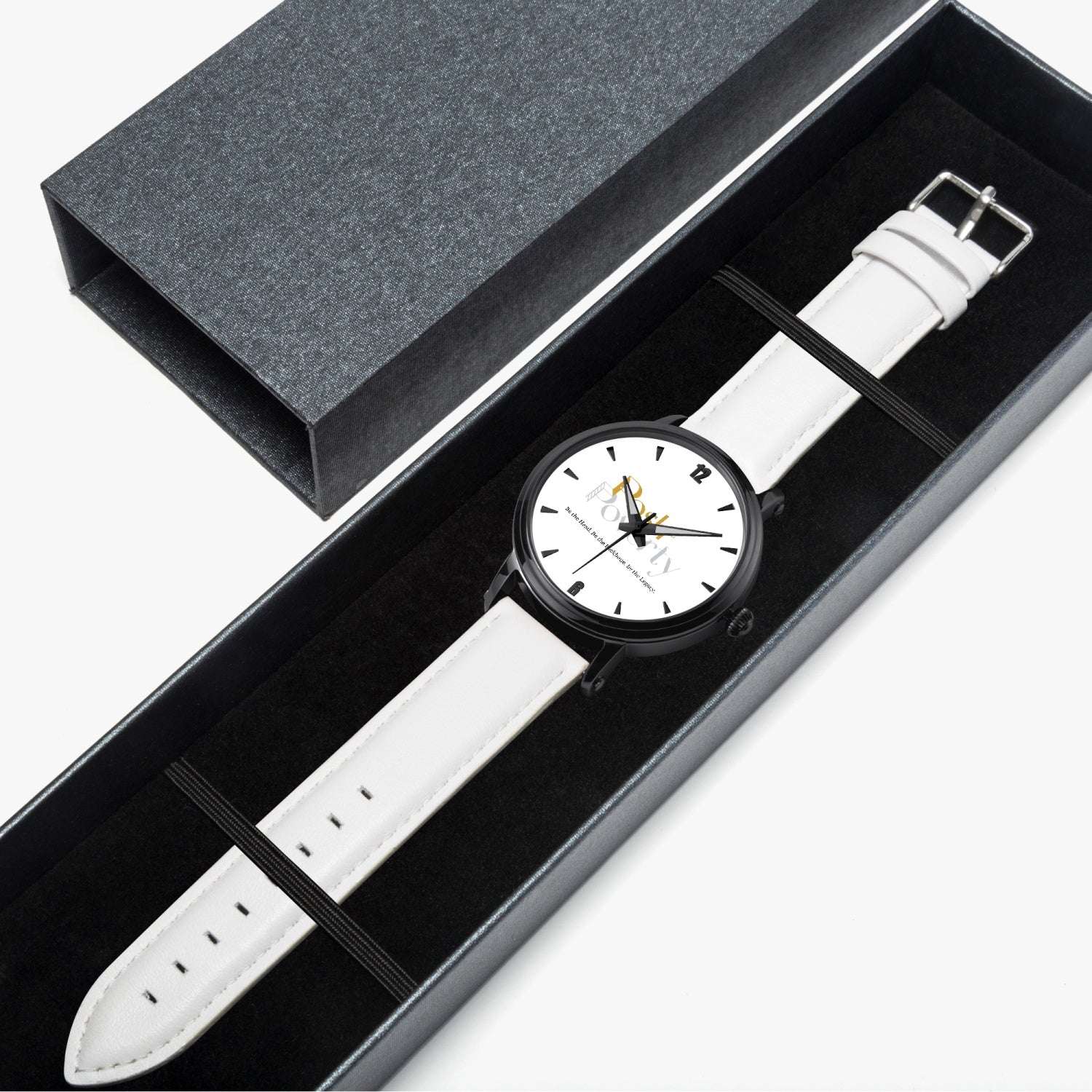 Posh Poverty 46mm Unisex Automatic Watch (Black)