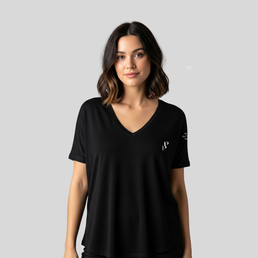 Posh Poverty Women’s Relaxed V-Neck T-Shirt