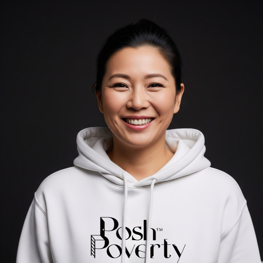 Posh Poverty Legend Premium Heavyweight Cross Grain Hoodie