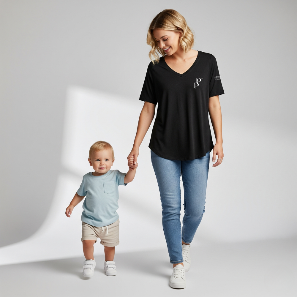 Posh Poverty Women’s Relaxed V-Neck T-Shirt