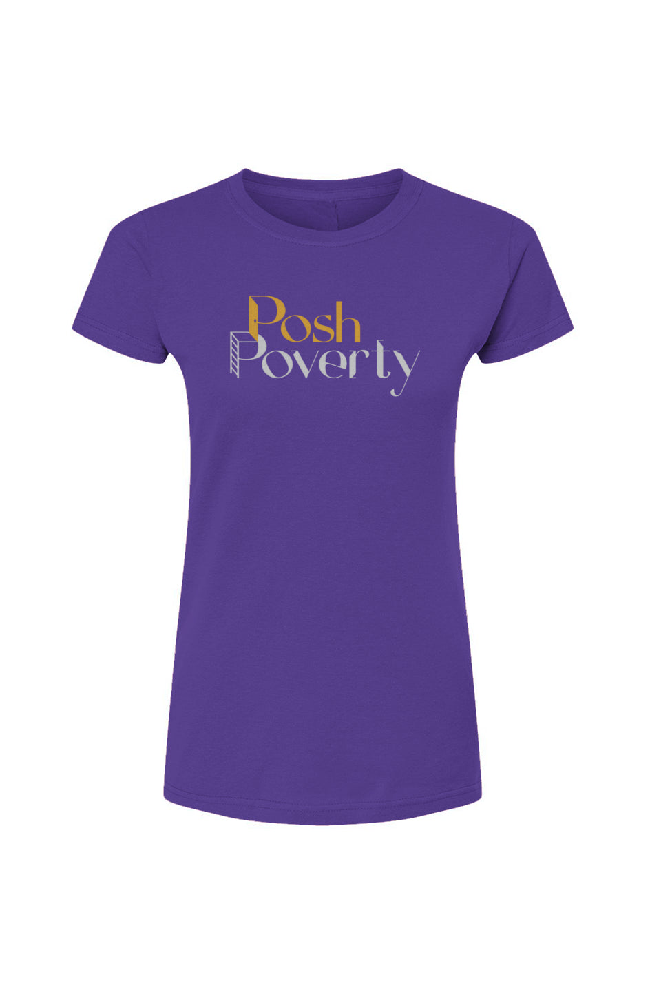 Posh Poverty Womens Fine Jersey T-Shirt