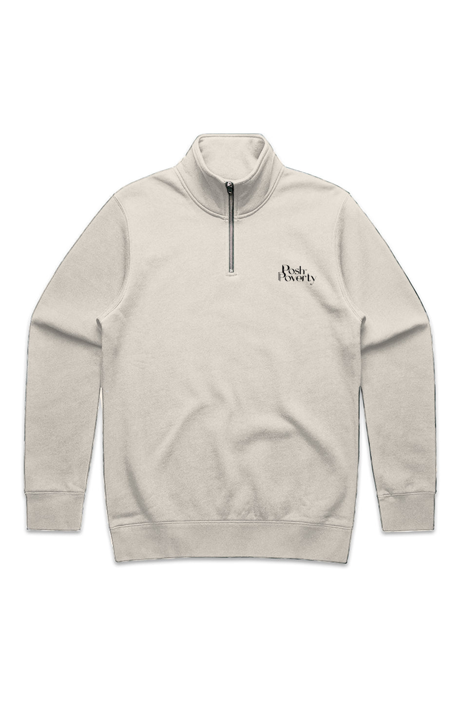 Posh Poverty Men's Stencil Half Zip