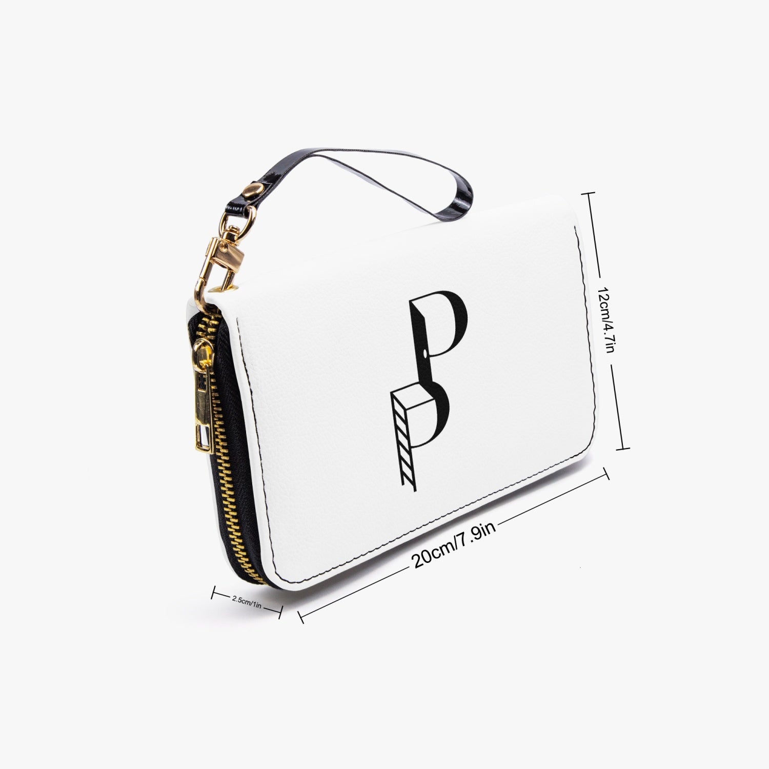 Posh Poverty Logo Long Wallet with Wrist Strap