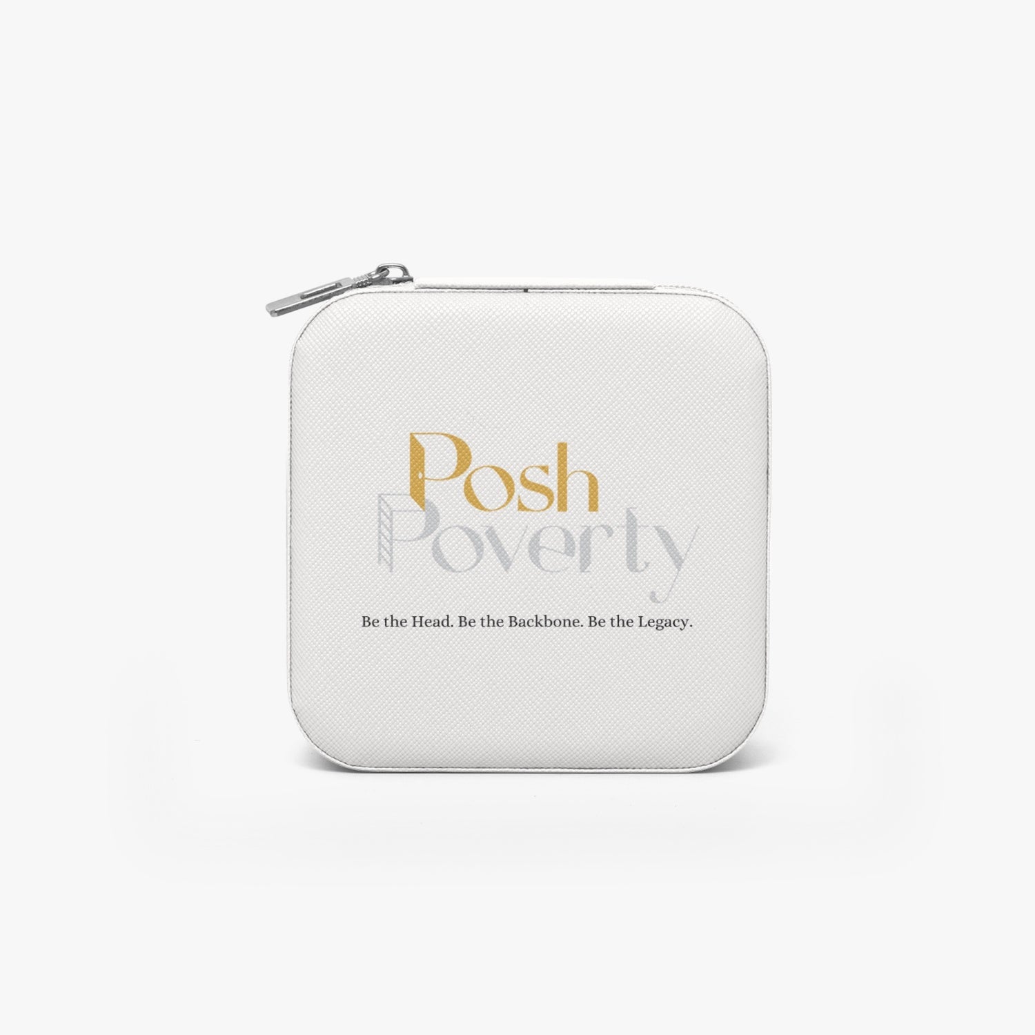 Posh Poverty Faux Leather Travel Jewelry Box Case