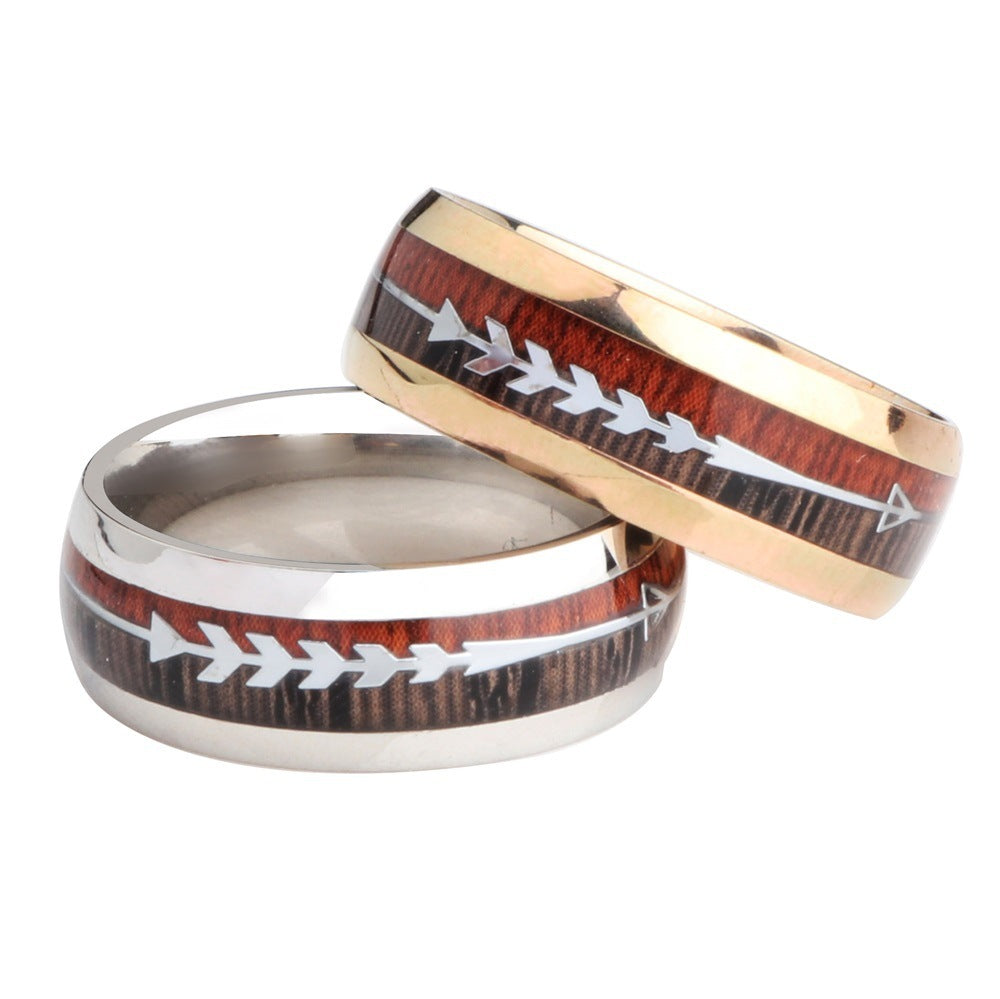 Timberpath Wood and Arrow Steel Ring
