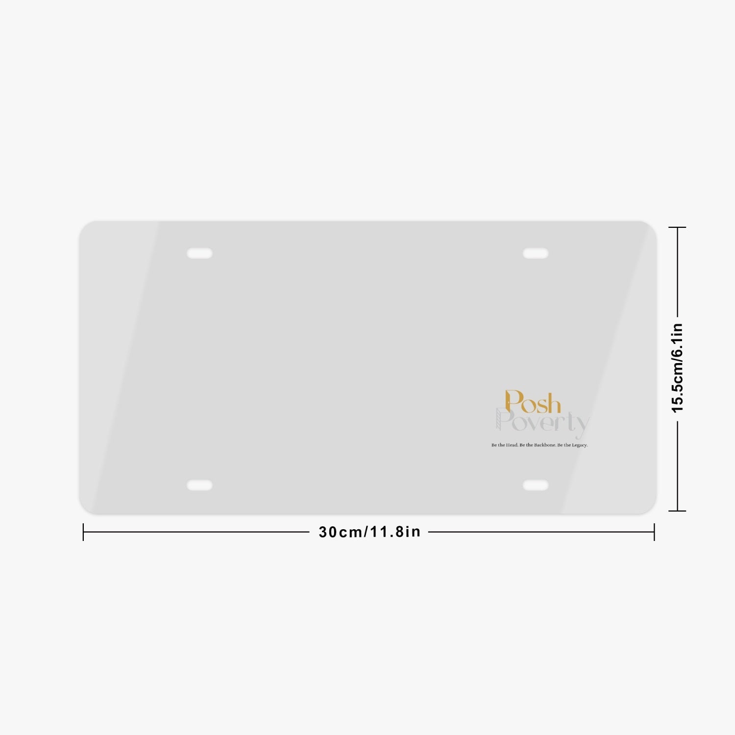 Posh Poverty License Plate