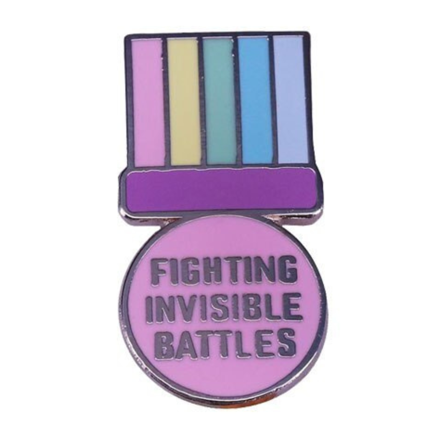 Fighting Invisible Battles Pin