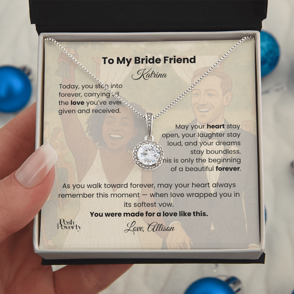 To My Bride Friend Personalized Eternal Hope Necklace