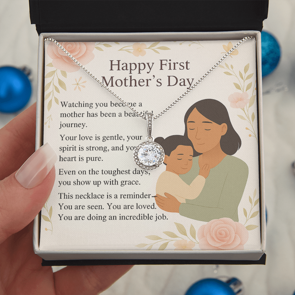 Happy First Mother's Day Eternal Hope Necklace