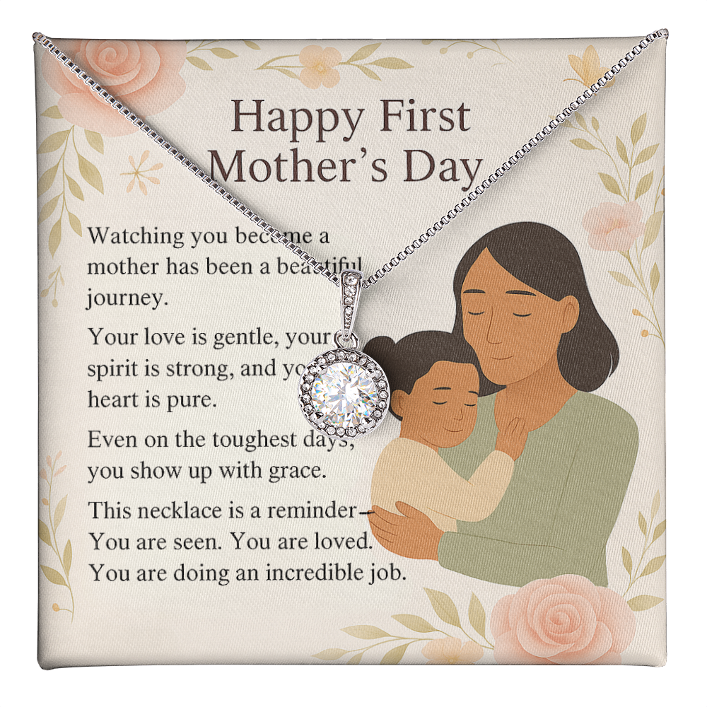 Happy First Mother's Day Eternal Hope Necklace