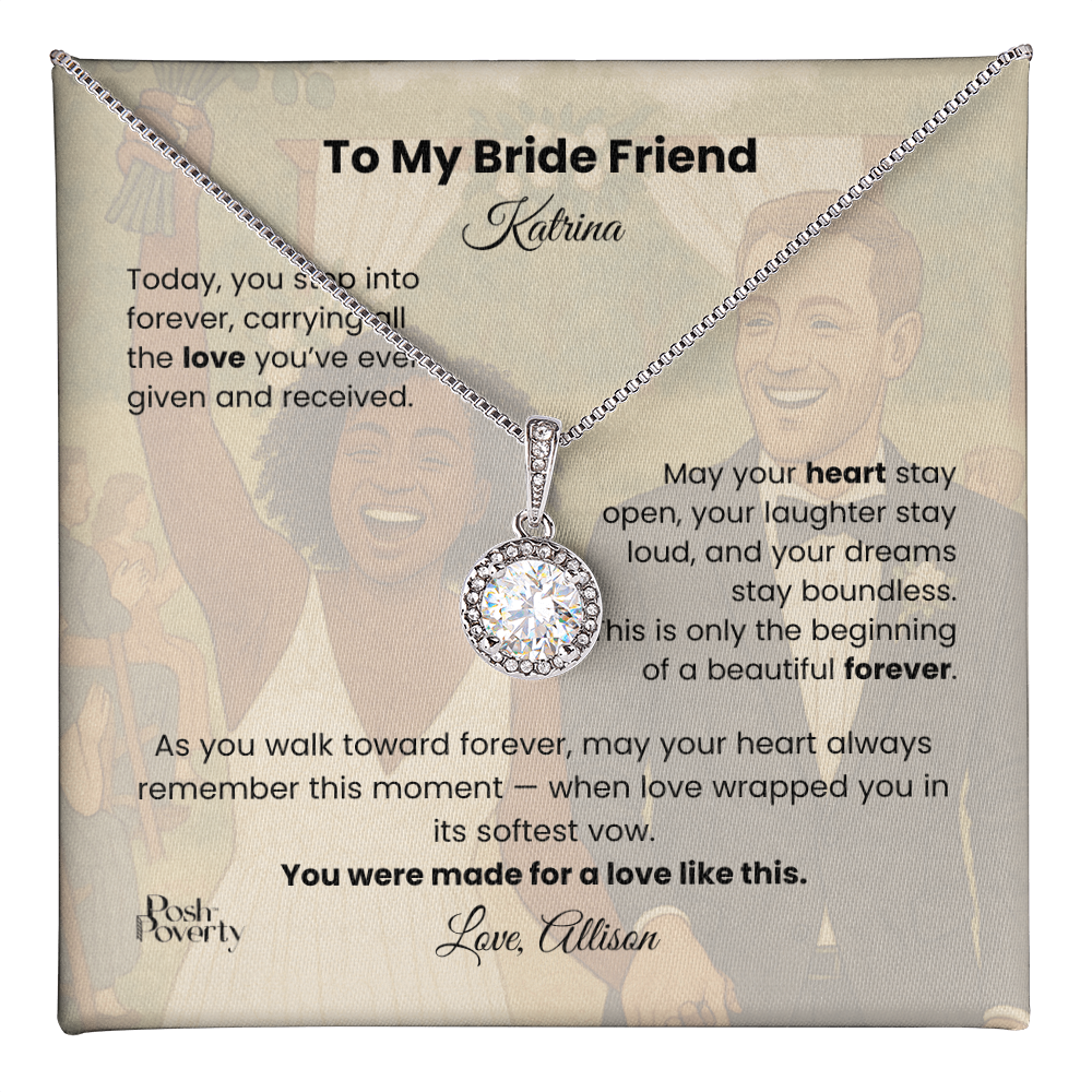 To My Bride Friend Personalized Eternal Hope Necklace