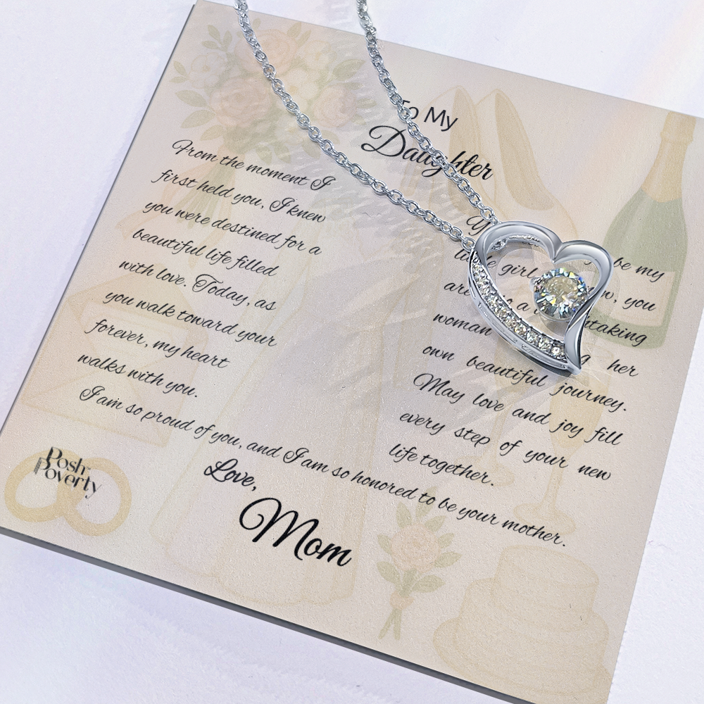 Mother to Bride to Be Daughter...Forever Love Necklace