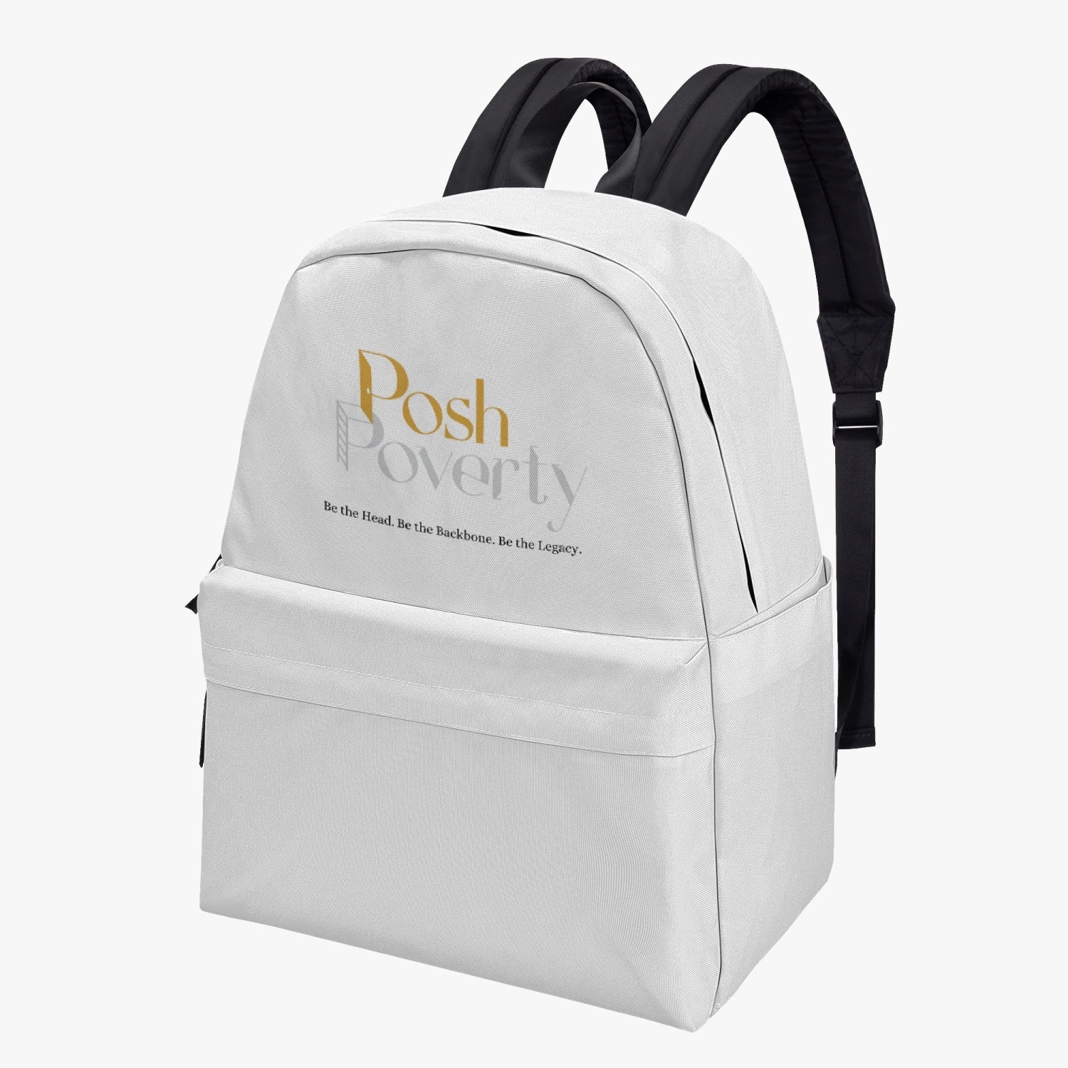 Posh Poverty Logo Canvas Backpack