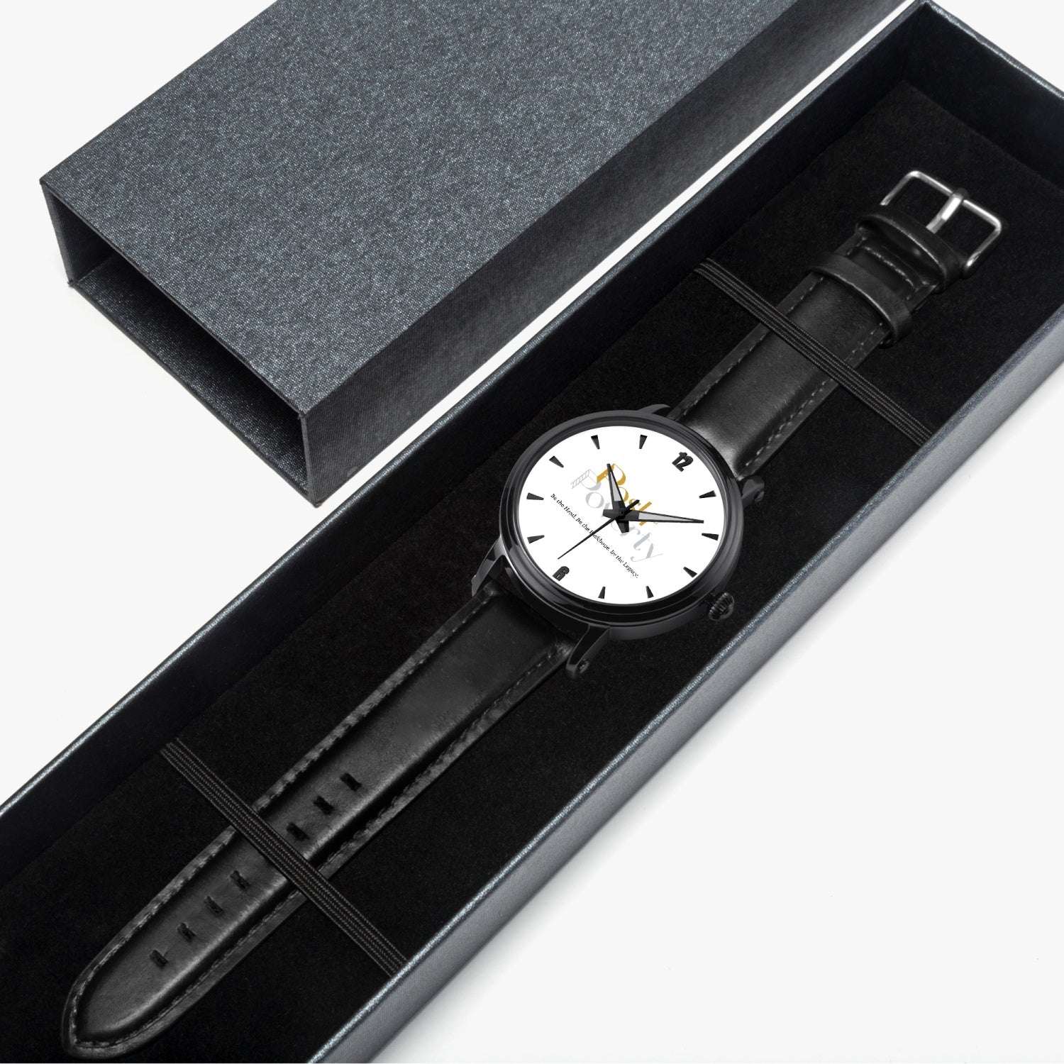 Posh Poverty 46mm Unisex Automatic Watch (Black)