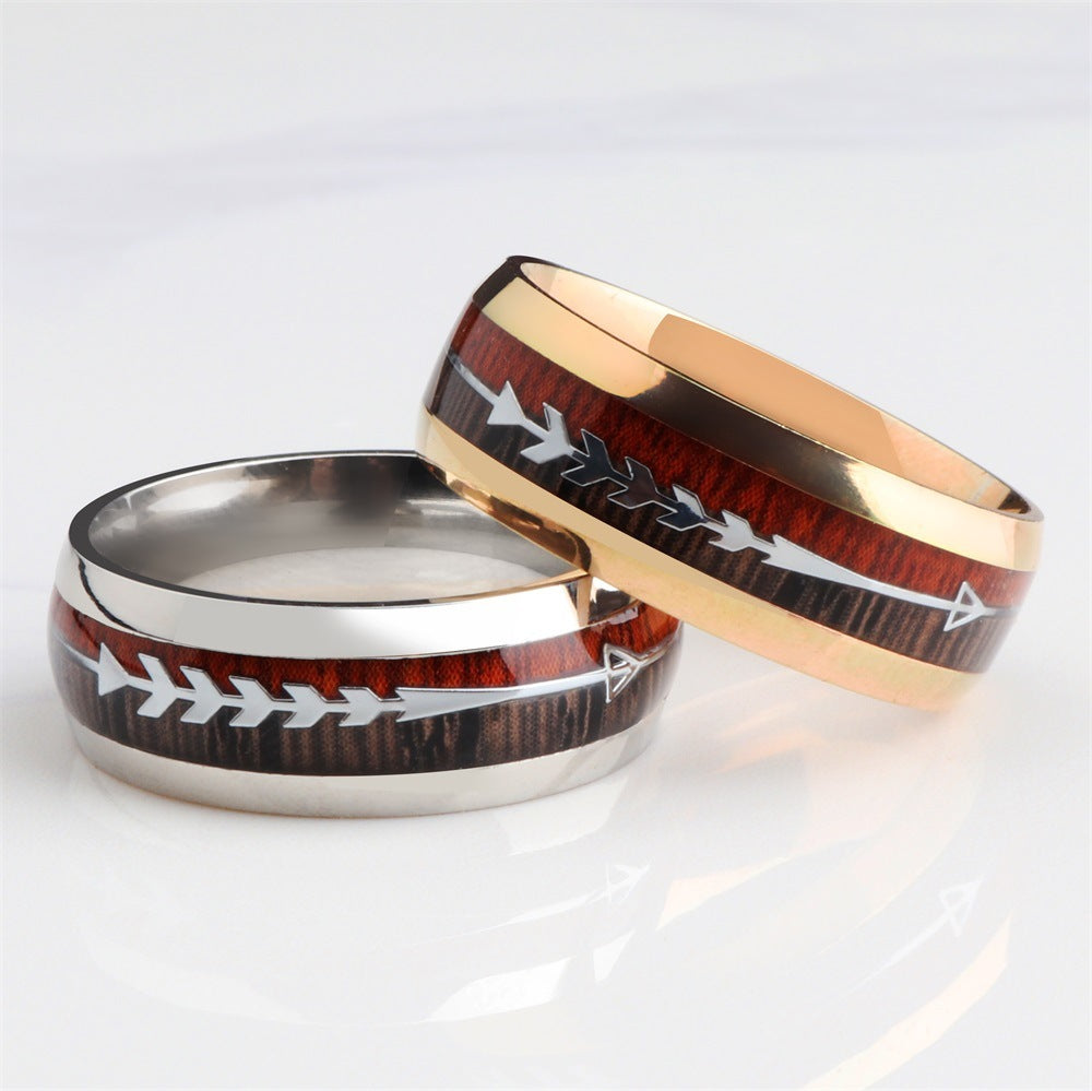 Timberpath Wood and Arrow Steel Ring