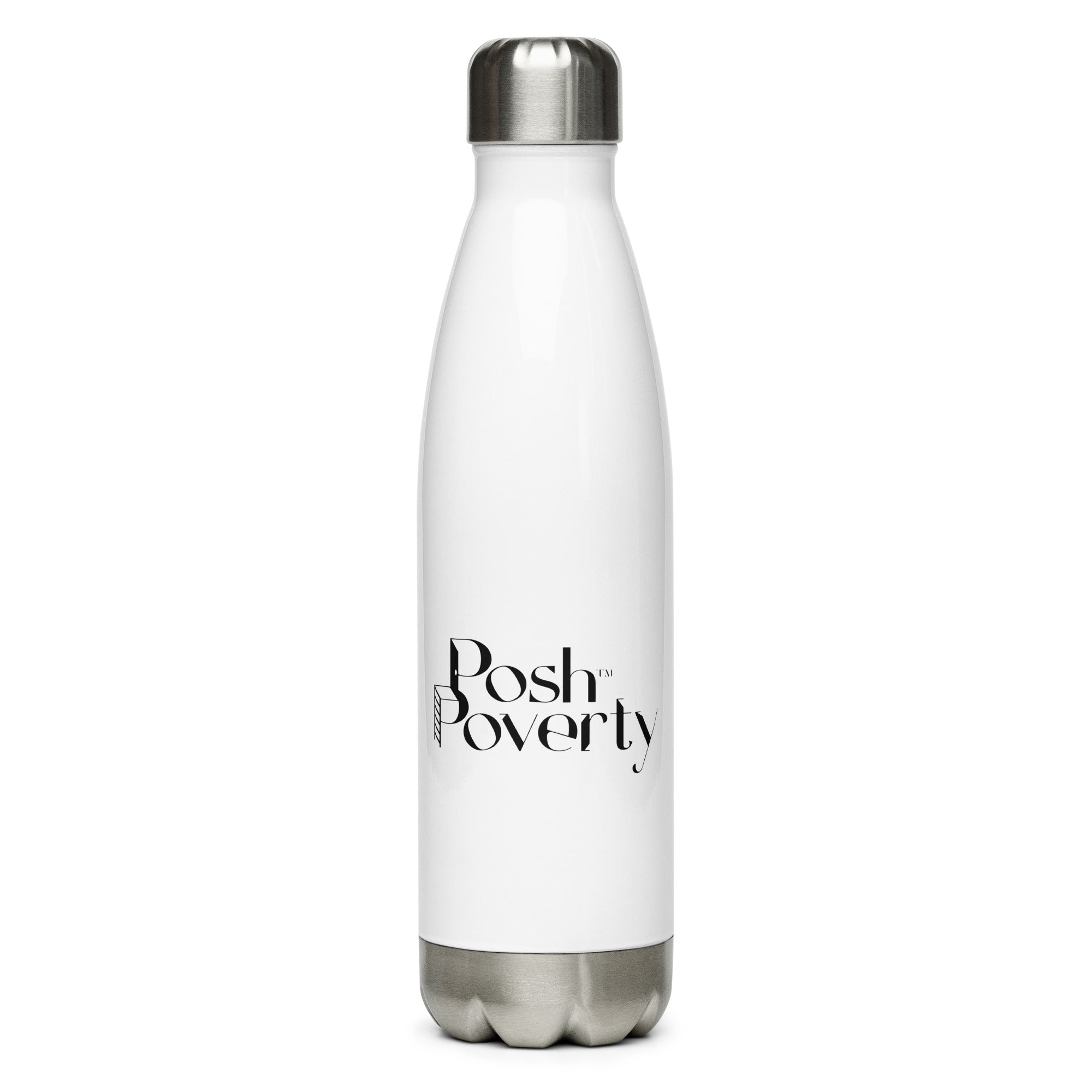 Posh Poverty Stainless Steel Water Bottle