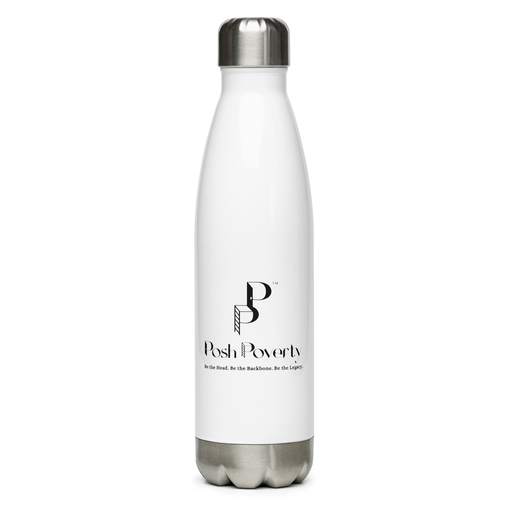 Posh Poverty Stainless Steel Water Bottle